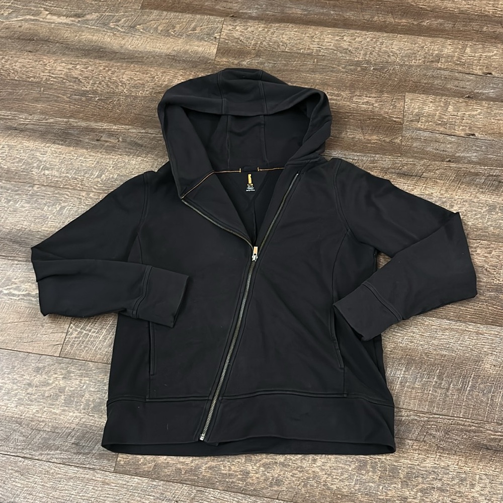Lucy Black (asymmetrical zipper) Zip-Up Hoodie
